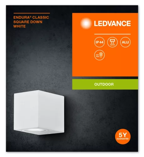 ENDURA Classic Square Down Fehér LEDVANCE fali homlokzati fali lámpa