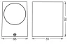 ENDURA Classic Square Down Fehér LEDVANCE fali homlokzati fali lámpa