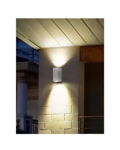 ENDURA Classic Square UpDown Fehér homlokzati fali lámpa