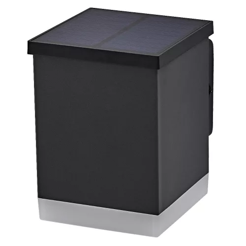 Napelemes kerti lámpa kültéri LED homlokzati fali lámpa 0,5W 50lm 3000K IP44 szürke Endura Ledvance