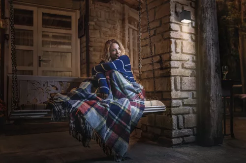 Napelemes kerti lámpa kültéri LED homlokzati fali lámpa 0,5W 50lm 3000K IP44 szürke Endura Ledvance