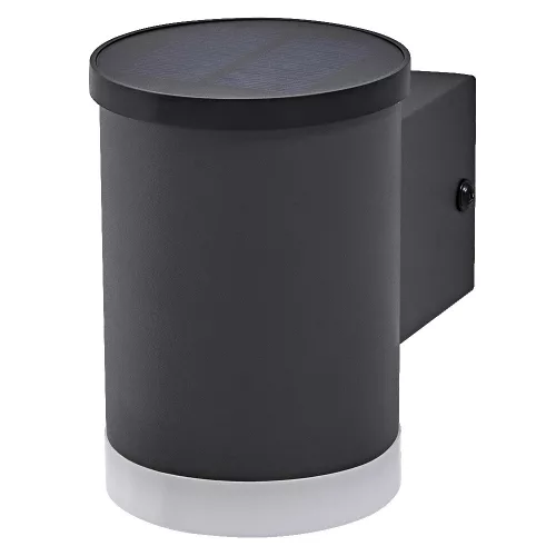 Napelemes kerti lámpa kültéri LED homlokzati fali lámpa 50lm 0,5W 3000K IP44 szürke Endura Ledvance