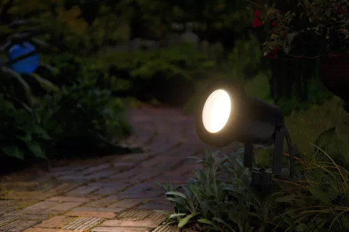 Kerti lámpa kültéri LED spotlámpa Solar 2W 100lm 3000K IP44 Black Endura Ledvance