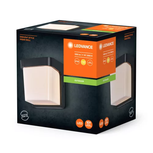 Kerti lámpa kültéri LED homlokzati fali lámpa 11W 550lm 3000K IP65 szürke Endura Ledvance