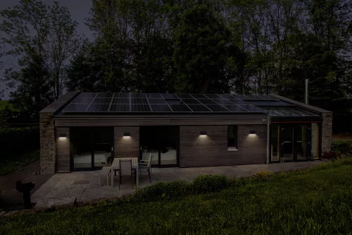 Kerti lámpa kültéri fali lámpa LED homlokzati 7W 330lm 3000K IP65 szürke Endura Ledvance
