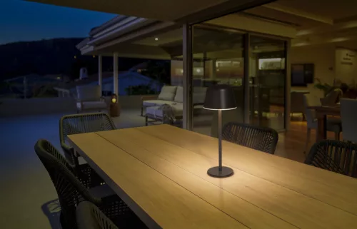 LED kültéri asztali lámpa újratölthető, szabályozható 2,5 W 200 lm 2700/4000/6500K IP54 szürke Endura Ledvance