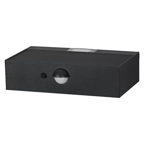 Kerti lámpa kültéri LED homlokzati fali lámpa 3W 300lm 3000K IP65 szürke mozgás és szürkület érzékelővel Endura Ledvance