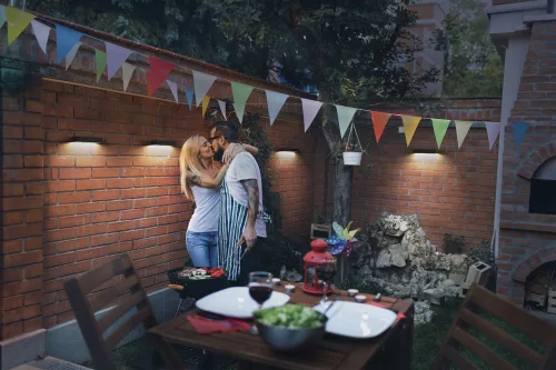 Kerti lámpa kültéri LED homlokzati fali lámpa 6W 850lm 3000K IP65 szürke mozgás és szürkület érzékelővel Endura Ledvance