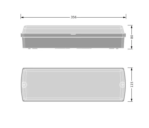 LED ipari kültéri fali lámpa 8W 840lm 3000/4000K IP65 fekete vész válaszfal Ledvance modullal