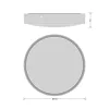 LED-es ipari kültéri fali lámpa 17W 2270lm 3000/4000K IP65 fekete vész válaszfal Ledvance modullal