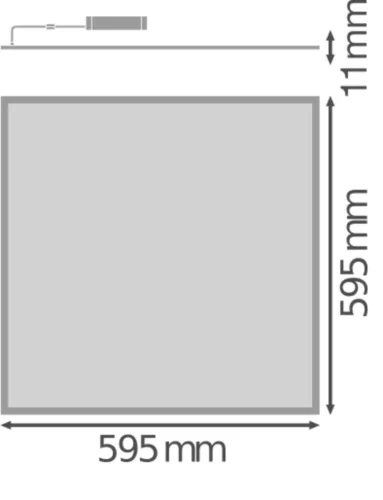 LED Panel Irodai Mennyezeti Lámpa 43W 4000lm 2700K - 6500K CCT Szabályozható Süllyesztett Fehér 60x60cm UGR19 Zigbee Biolux Hcl Ledvance