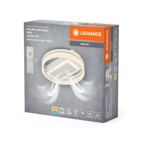 LED Mennyezeti Lámpa Felületre Szerelt 55W 3100lm 3000K - 6500K CCT Szabályozható Fehér 50cm Mennyezet Ledvance