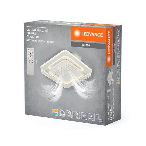 LED Mennyezeti Lámpa Felületre Szerelt 55W 3100lm 3000K - 6500K CCT Szabályozható Fehér 55.5cm Mennyezet Ledvance