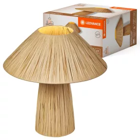   Asztali lámpa, állólámpa, dekoratív, E27, barna, USB-C, dekor, Ledvance