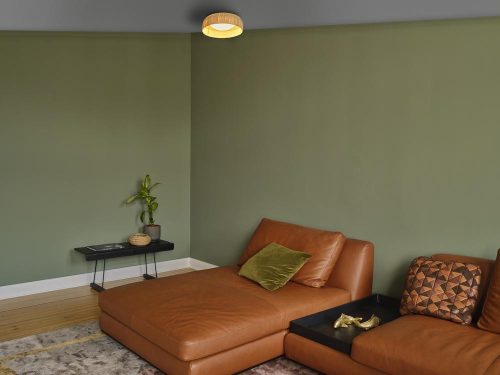 LED Mennyezeti Lámpa Felületre Szerelhető 12W 400lm 3000K Meleg Barna 30cm Dekor Ledvance