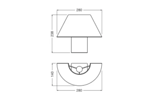 Dekoratív Fali Lámpa, Felületre Szerelt E27 Dekor Barna Ledvance