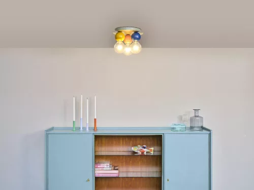 Dekoratív, felületre szerelhető mennyezeti lámpa E27, többszínű dekorral, Ledvance