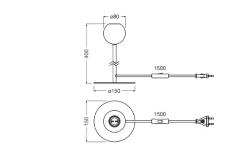 Dekoratív asztali lámpa, íróasztali lámpa, állólámpa, E27, többszínű dekoráció, Ledvance