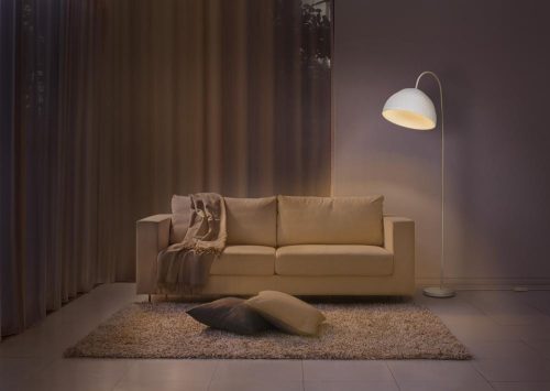 Állólámpa, álló, dekoratív lámpatest, E27, fehér, szabályozható fényerővel, Ledvance