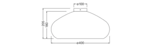 Dekoratív mennyezeti lámpa, felületre szerelhető, E27, barna kartondekor, Ledvance