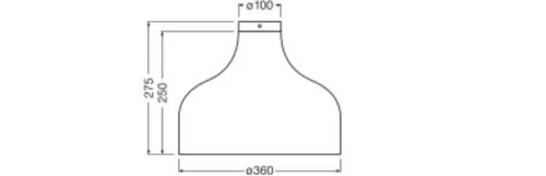 Dekoratív mennyezeti lámpa, felületre szerelhető, E27, kartonból, barna dekorral, Ledvance