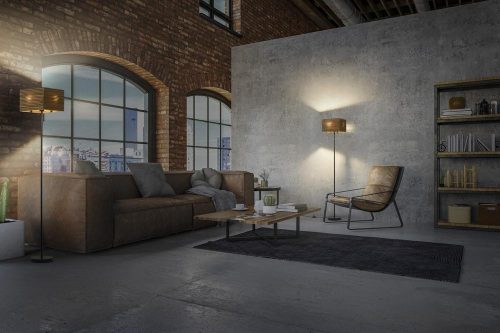 Állólámpa, Állólámpa, Dekoratív, E27, Barna, Dekoráció, Ledvance