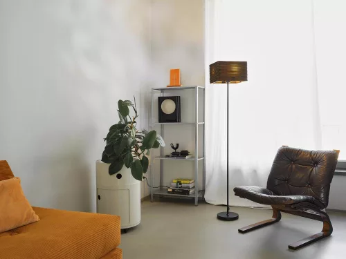 Állólámpa, Állólámpa, Dekoratív, E27, Barna, Dekoráció, Ledvance