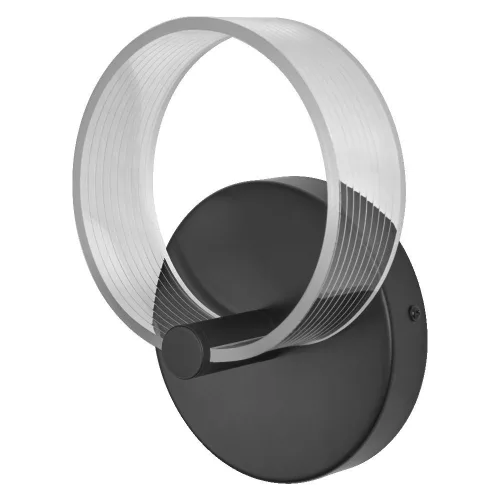LED Fali Mennyezeti Lámpa Sconce Felületre Szerelt 8W 370lm CCT Dekoratív Fekete Kör Ledvance