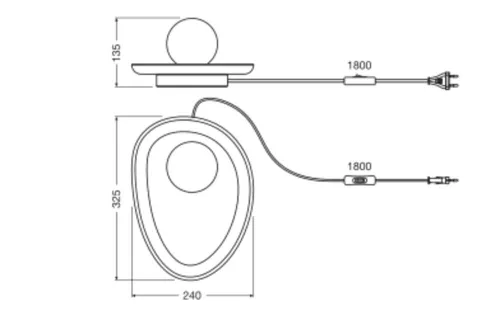 Asztali Lámpa, Íróasztal Lámpa, Állólámpa, Dekoratív G9, Barna, USB-C, Dekoráció, Ledvance