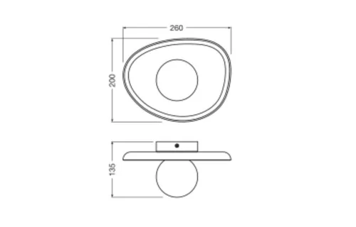 Dekoratív Fali Lámpa, Felületre Szerelt G9 Barna Dekor Ledvance