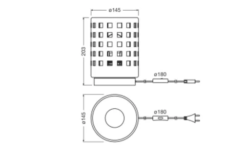 Asztali Lámpa, Íróasztal Lámpa, Állólámpa, Dekoratív Lámpa, E27, Barna, USB-C, Dekoráció, Ledvance