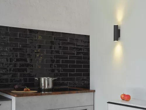 Dekoratív fali lámpa, fali szerelvény, GU10, fekete, dekoratív Ledvance