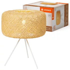   Asztali lámpa, állólámpa, dekoratív, E27, bézs, USB-C, dekor, Ledvance