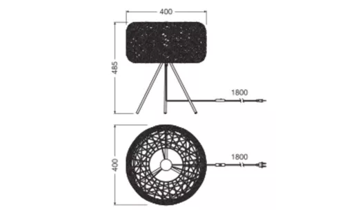 Asztali lámpa, állólámpa, dekoratív, E27, bézs, USB-C, dekor, Ledvance