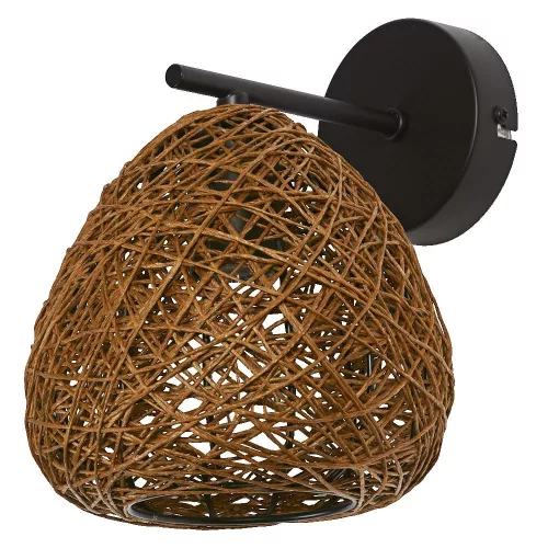 Dekoratív fali lámpa, felületre szerelhető E27-es lámpatest, bézs dekor, Ledvance