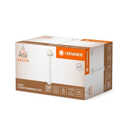 Állólámpa, Állólámpa, Dekoratív, E27, Szabályozható, Dekor fehér, Ledvance