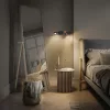 LED fali mennyezeti lámpa, fali lámpa, felületre szerelhető, 6,8 W, 460 lm, 3000 K, meleg, szabályozható fényerővel, dekoratív fekete pontfény, parafa, Ledvance