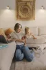LED fali mennyezeti lámpa, fali lámpa, felületre szerelhető, 3,4 W, 230 lm, 3000 K, meleg, szabályozható fényerővel, dekoratív fehér pontfény, parafa, Ledvance