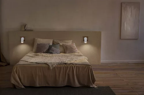 LED fali mennyezeti lámpa, felületre szerelhető, 3,4 W, 230 lm, 3000 K, meleg, szabályozható fényerővel, dekoratív fehér, barna spotlámpa, higany, Ledvance