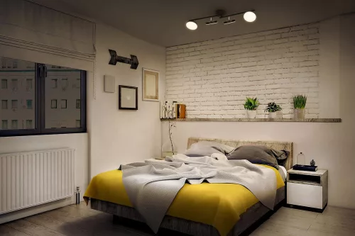 LED Mennyezeti Fali Lámpa Szett Felületre Szerelt 21W 1120lm CCT Dekoratív Fekete Spot Holdfény Ledvance