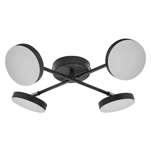 LED Fali Mennyezeti Lámpa, Felületre Szerelt, 21W, 1120lm, CCT, Dekoratív Fekete Spotlámpa, Holdfény, Ledvance