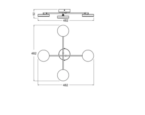 LED Fali Mennyezeti Lámpa, Felületre Szerelt, 21W, 1120lm, CCT, Dekoratív Fekete Spotlámpa, Holdfény, Ledvance