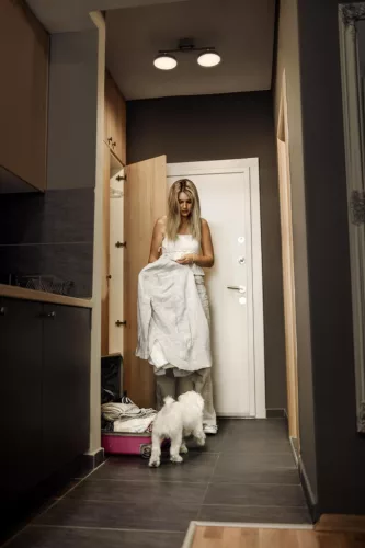 LED Fali Mennyezeti Lámpa, Felületre Szerelt, 10.5W, 560lm, CCT, Dekoratív Fekete Spotlámpa, Holdfény, Ledvance