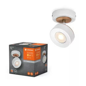   LED fali mennyezeti lámpa, felületre szerelhető, 4,8 W, 300 lm CCT, dekoratív fehér spotlámpa, Pluto, Ledvance