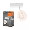 LED fali mennyezeti lámpa, felületre szerelhető, 11W, 340lm, CCT, dekoratív fehér spotlámpa, Saturn, Ledvance