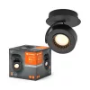 LED fali mennyezeti lámpa, felületre szerelhető, 5,5 W, 210 lm CCT, dekoratív fekete pontfény, Venus, Ledvance