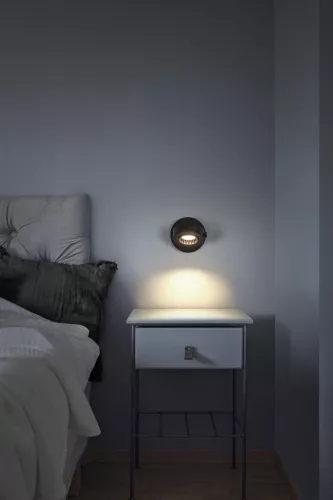 LED fali mennyezeti lámpa, felületre szerelhető, 5,5 W, 210 lm CCT, dekoratív fekete pontfény, Venus, Ledvance
