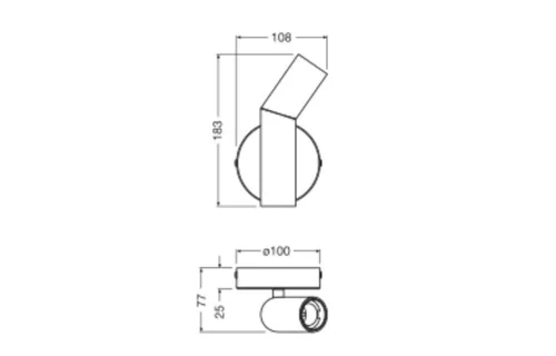 Dekoratív fali lámpa, felületre szerelhető, E27, többszínű dekor, Ledvance