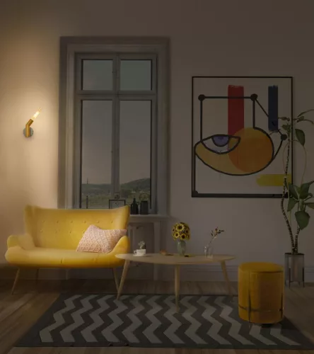 Dekoratív fali lámpa, felületre szerelhető, E27, többszínű dekor, Ledvance