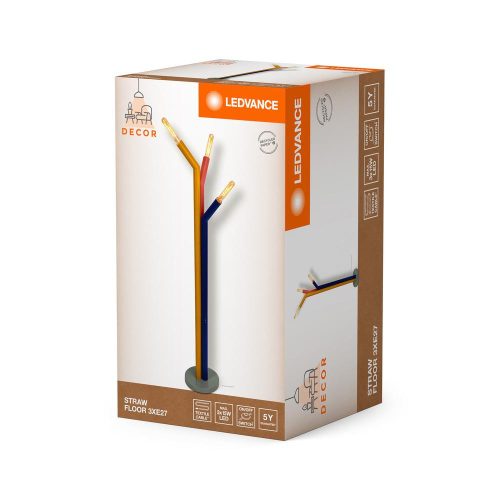 Állólámpa, Állólámpa, Dekoratív E27 Dekor, Többszínű, Ledvance